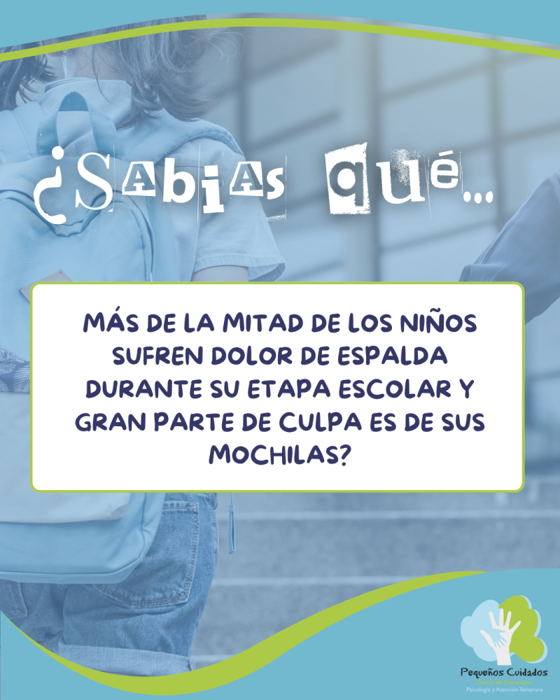 Mochila y dolor de espalda en niños: ¿qué relación existe?