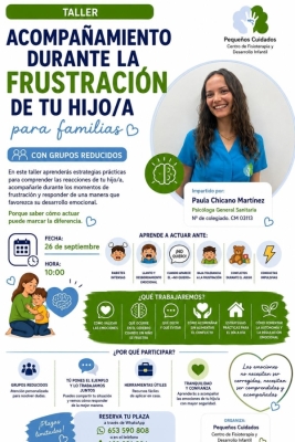Taller Acompañamiento durante la frustración de tu hijo/a